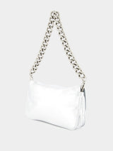 Silver Metallized BB Flap Bag