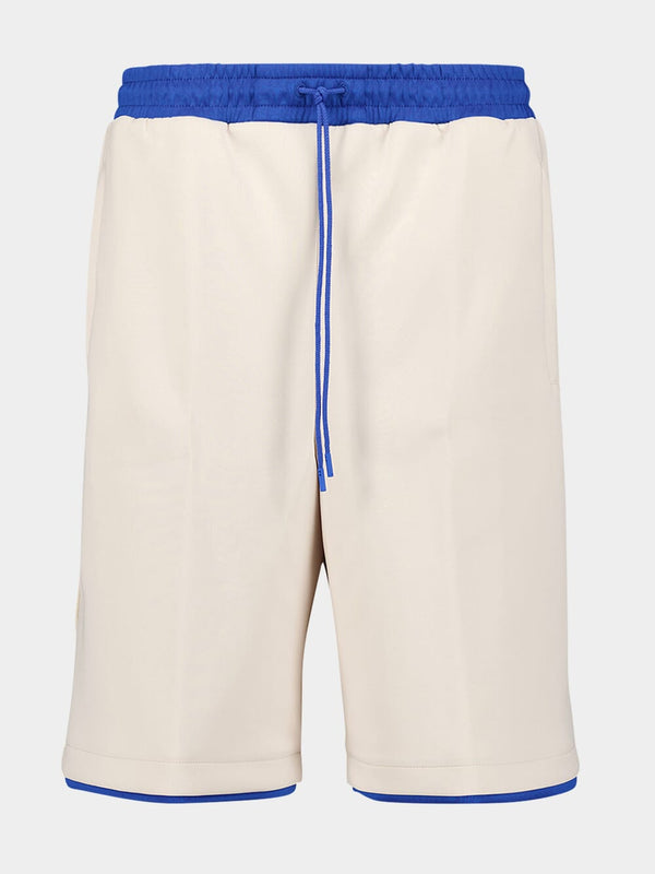 Logo-Appliqué Colour-Block Track Shorts