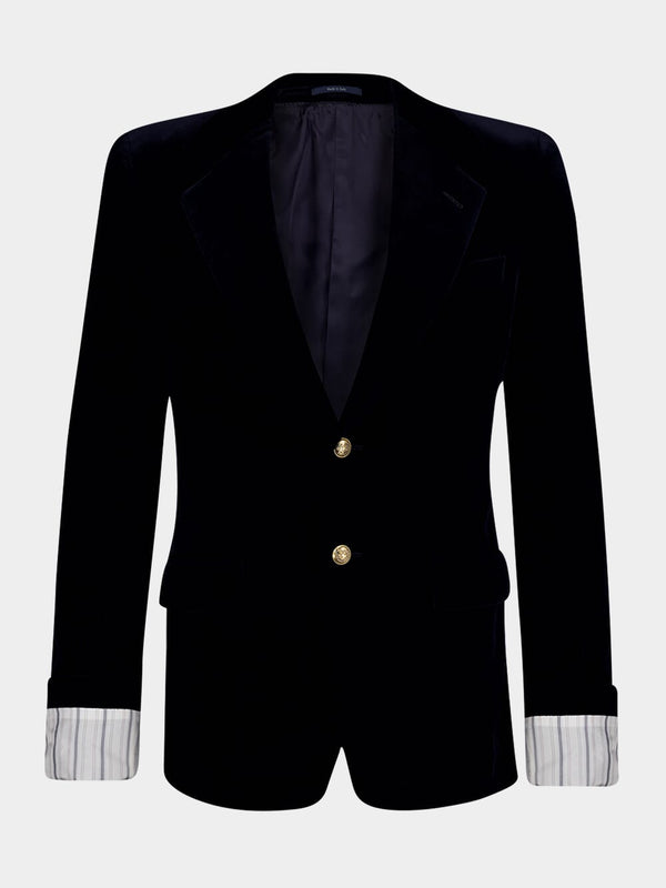 Stretch Cotton Velvet Formal Jacket