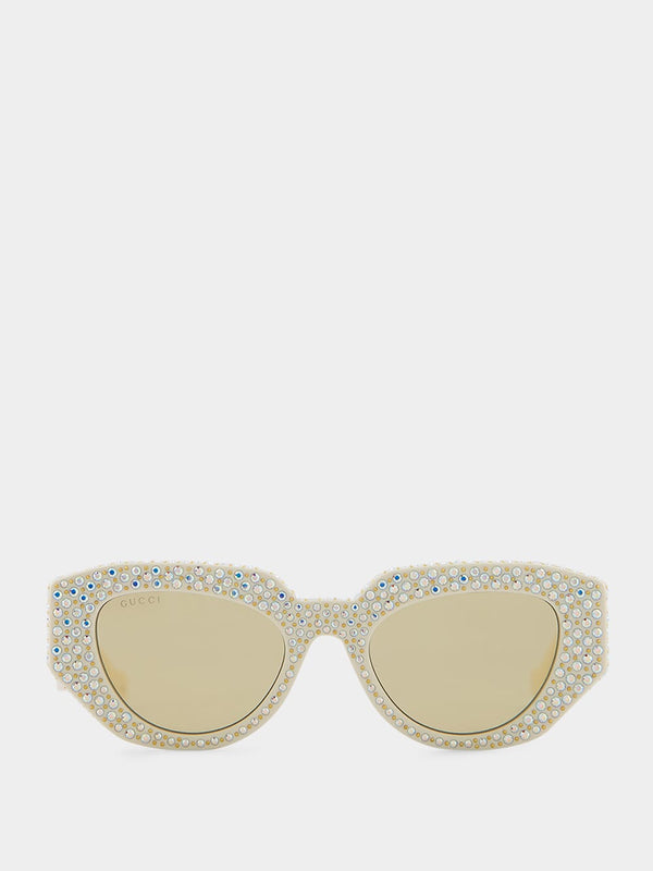 Geometric-Frame Sunglasses