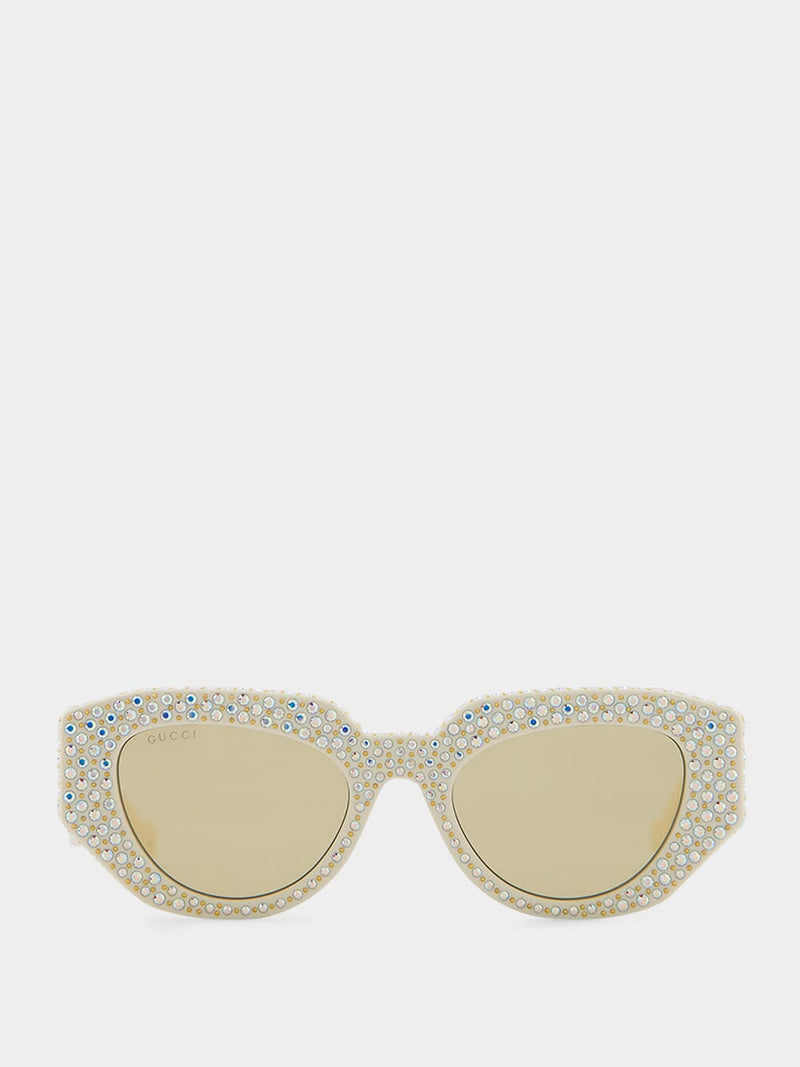 Geometric-Frame Sunglasses