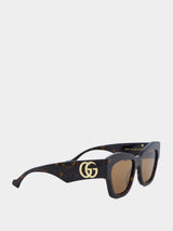 Double G Cat-Eye Sunglasses
