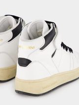 Round Toe High-Top Sneakers