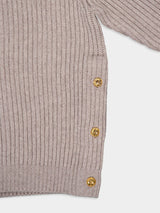 Warm Grey Wool-Cashmere Sweater