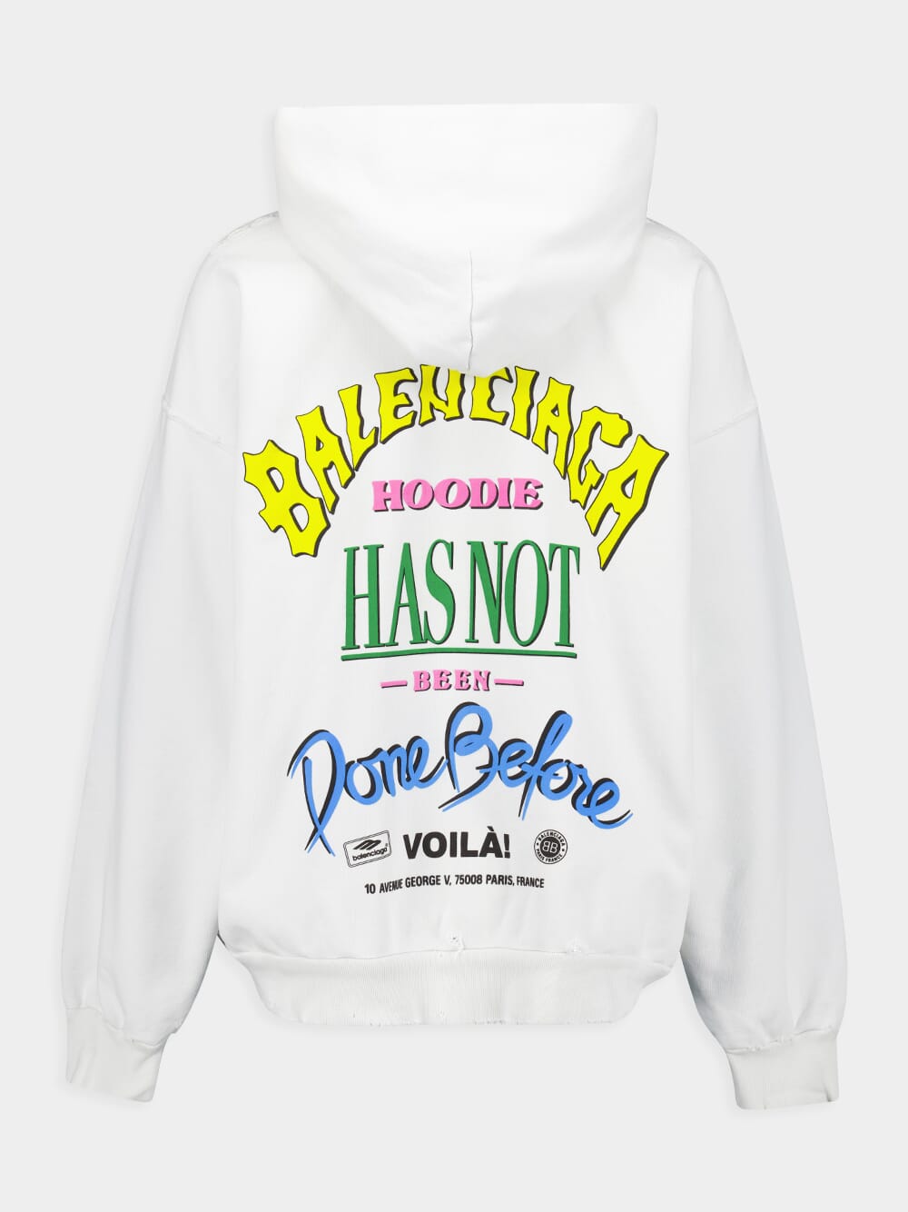 Balenciaga Off White Not Been Done Hoodie Fashion Clinic