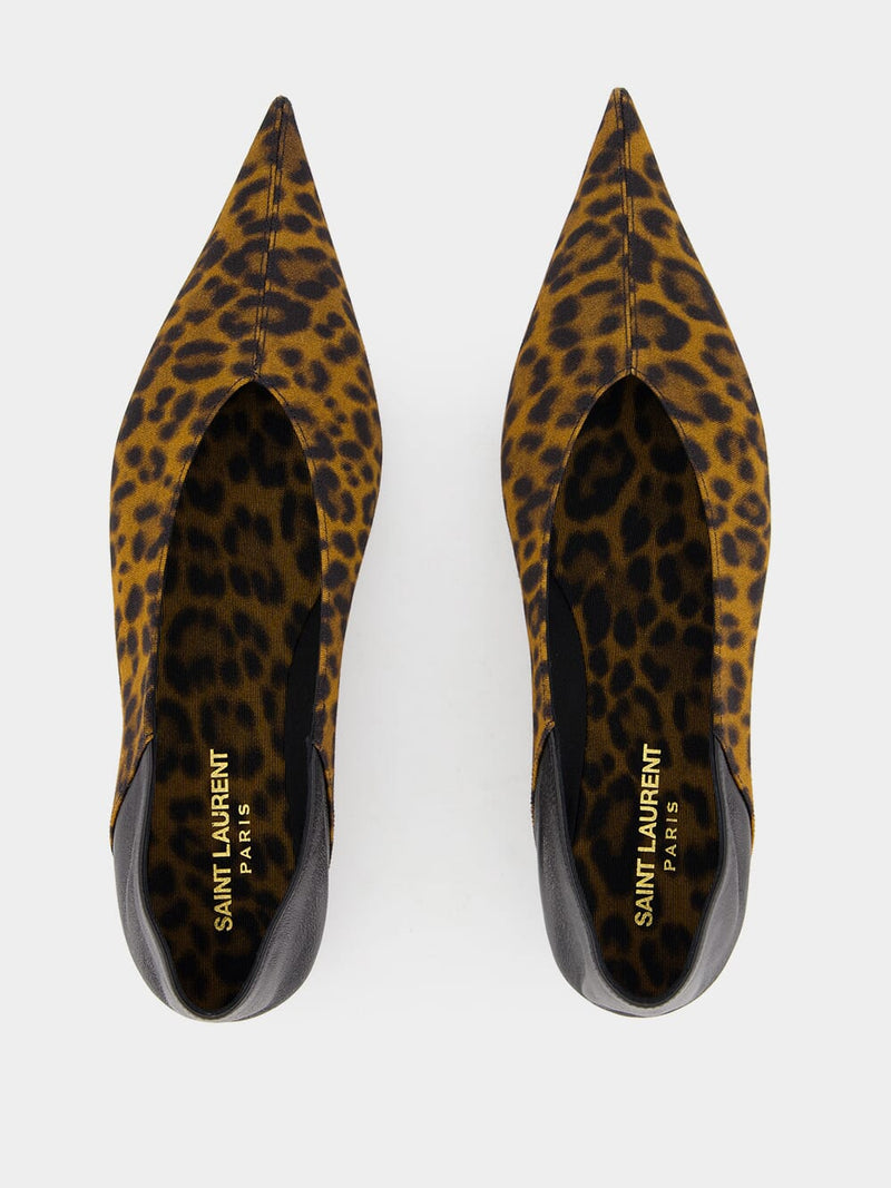 Leopard Grosgrain Nour Slippers