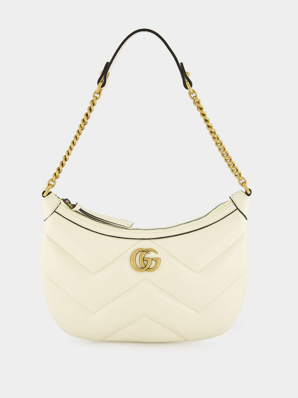GG Marmont White Leather Bag