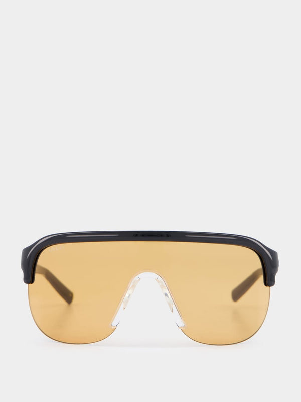 Orange Lens Mask Sunglasses