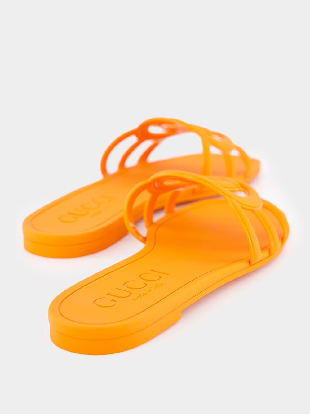 Gucci Interlocking G Orange Slide Sandal Fashion Clinic