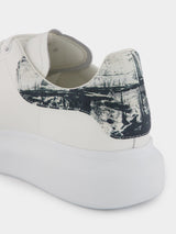 Contrasting Fold Print Oversized Sneakers