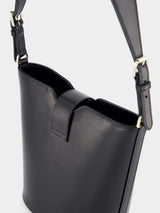 Mini Bucket Black Shoulder Bag