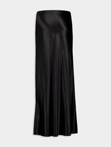 Silk Satin Long Skirt