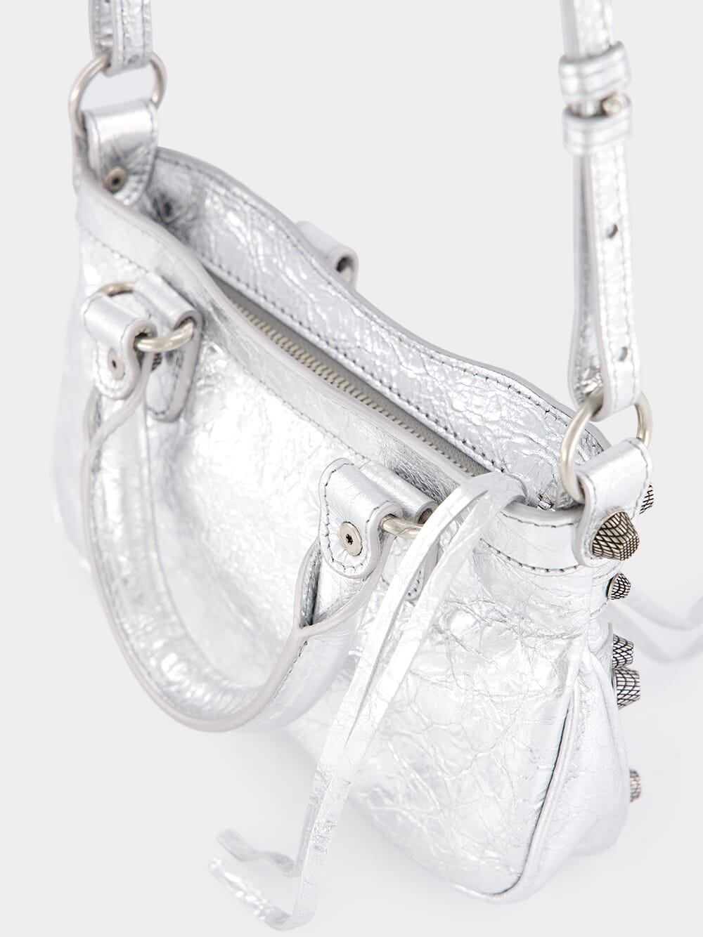 Neo Cagole Silver Mini Crossbody Bag