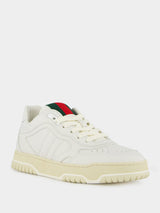 Re-Web White Leather Trainer
