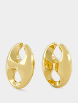 Marina Chain Script Earrings