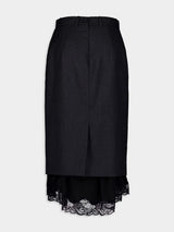 Lingerie Tailored Pinstripe Maxi Skirt
