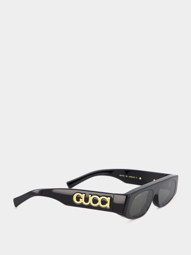 Geometric Black Frame Sunglasses