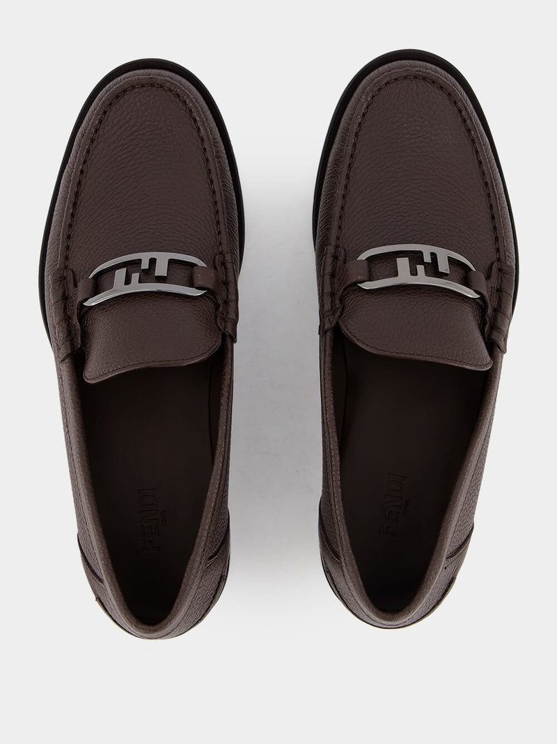 O'Lock Brown Leather Loafers