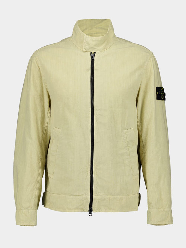 Linen Blend Hooded Jacket