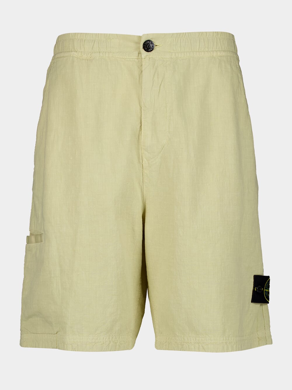 Stone Island Linen Blend Bermuda Shorts Fashion Clinic