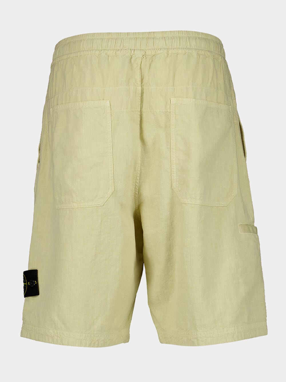 Stone Island Linen Blend Bermuda Shorts Fashion Clinic
