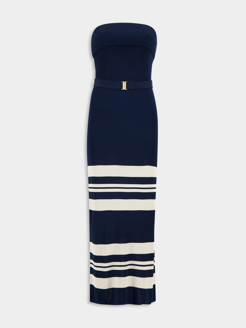 Acadian Nautical Stripe Maxi Dress