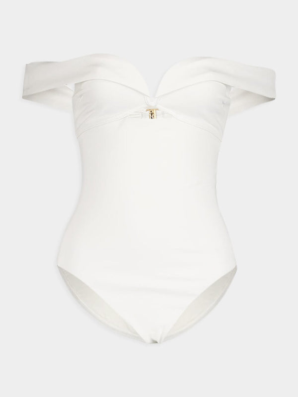 Lexi Chic White Cutout Swimsuit