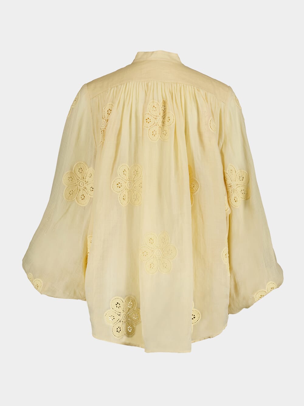 Acadian Sand Embroidered Blouse