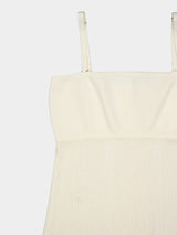 Matchmaker Knit Panelled Ivory Slip Maxi Dress