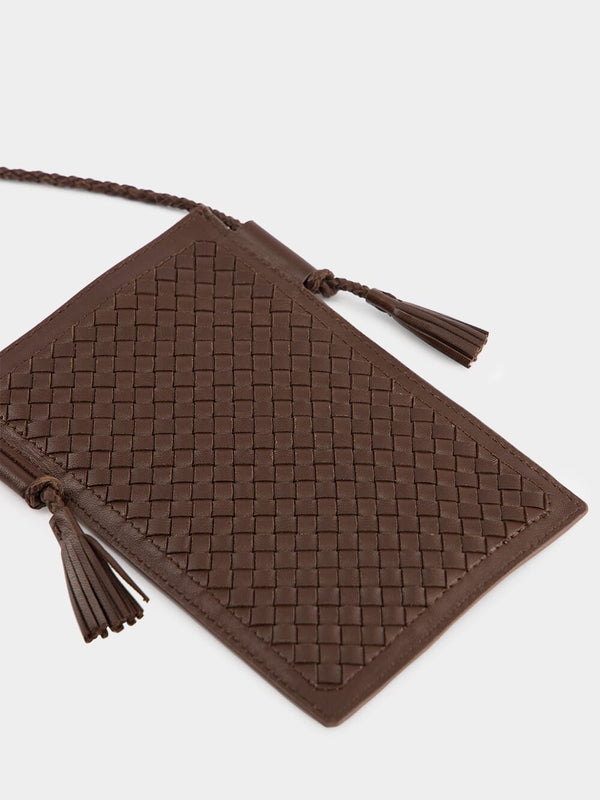 Dark Brown Pic Pocket Leather Bag