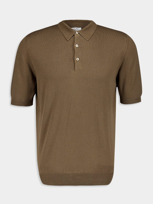 Cotton Brown Polo T-Shirt