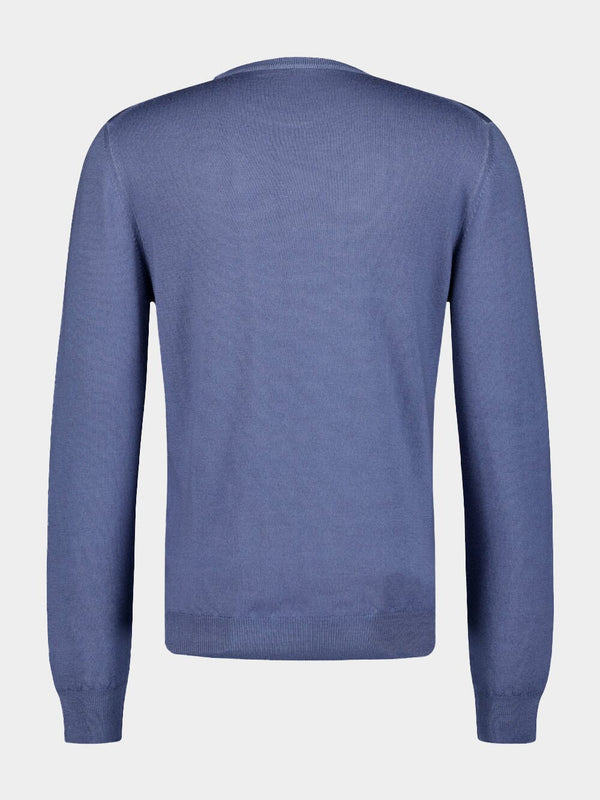 Fine-Knit Virgin-Wool Jumper