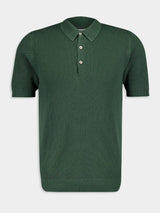 Green Cotton Polo