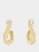 Sculpted Gold Hoop Earrings