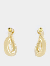 Sculpted Gold Hoop Earrings