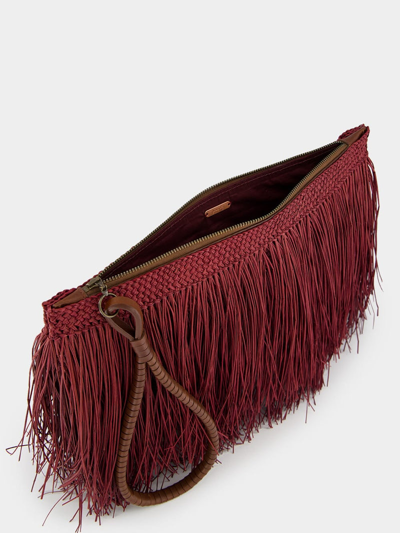 Fringed Leather Pouch