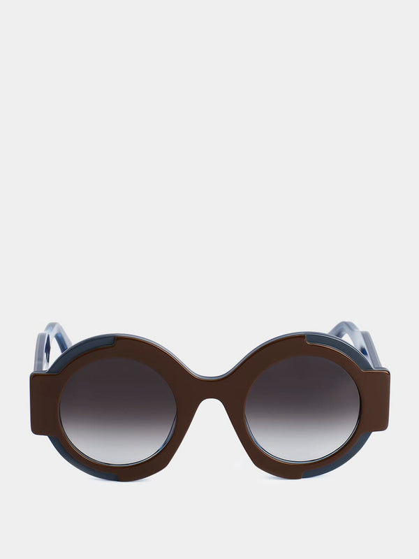 Diorane Oversized Brown Sunglasses