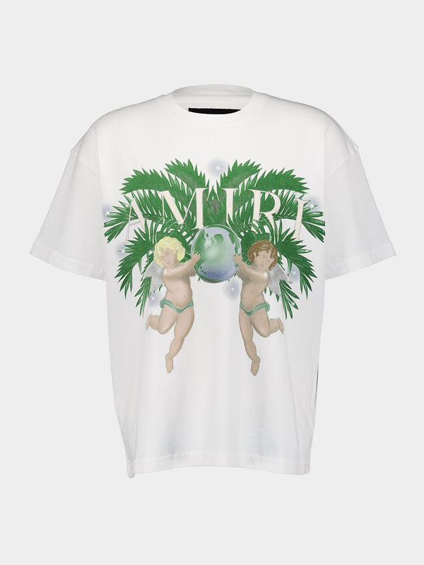 Palm Cherub Graphic T-Shirt
