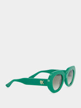 Angeli English Green Sunglasses