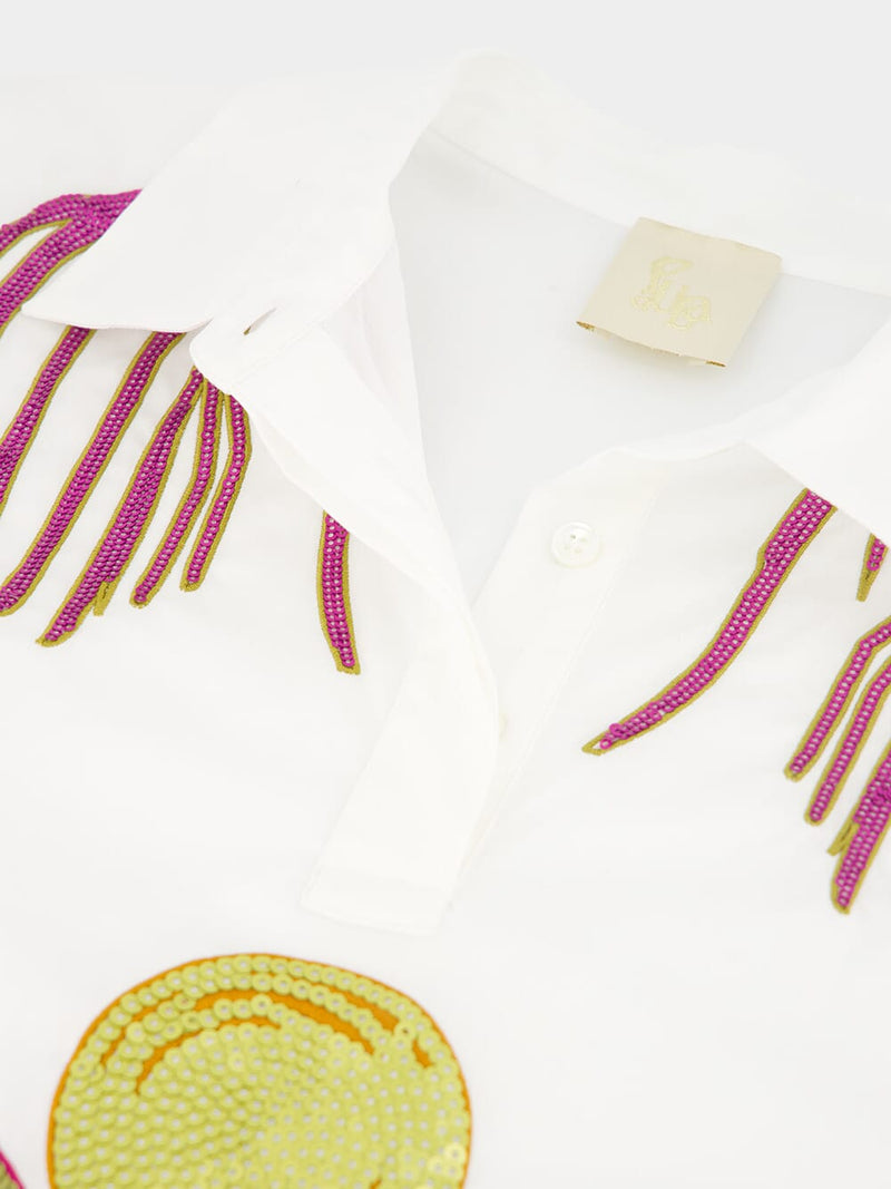 Atena Embroidered Poplin Shirt