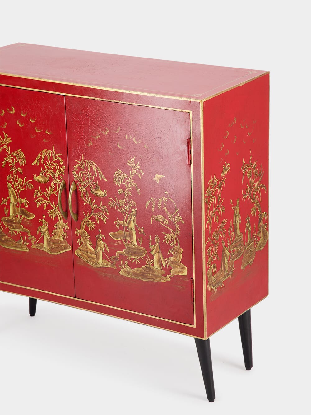 Red Bamboo Cabinet