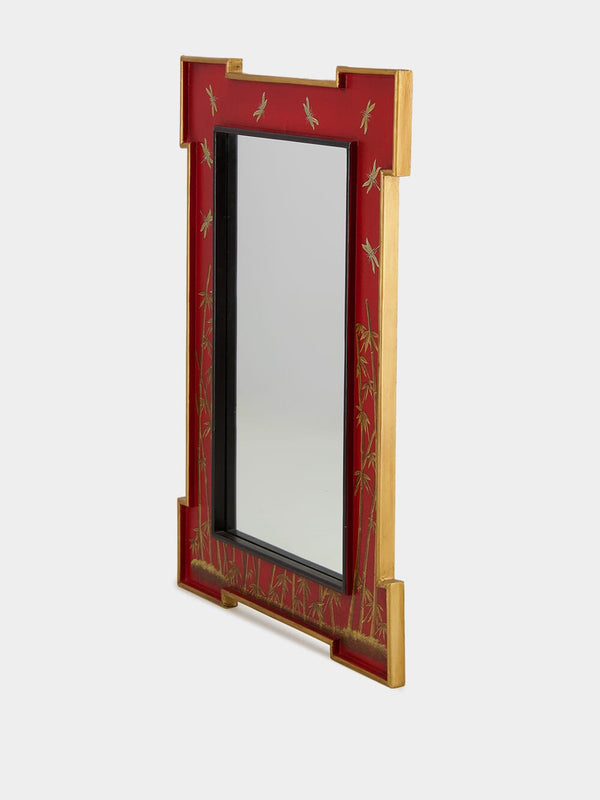 Bamboo Red Mirror