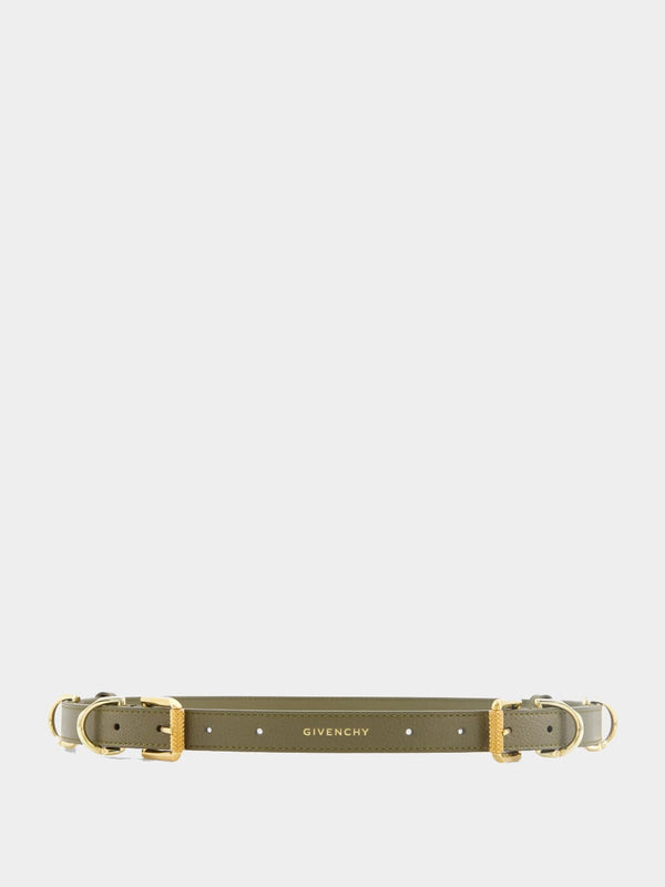Voyou belt in grained leather