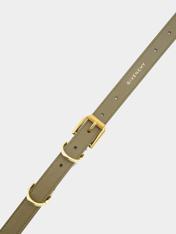 Voyou belt in grained leather