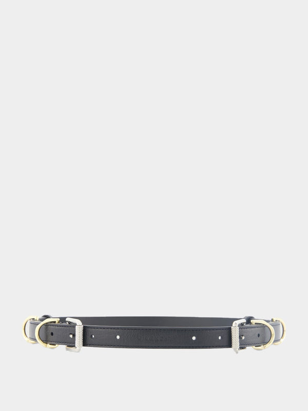 Givenchy Voyou belt in grained leather