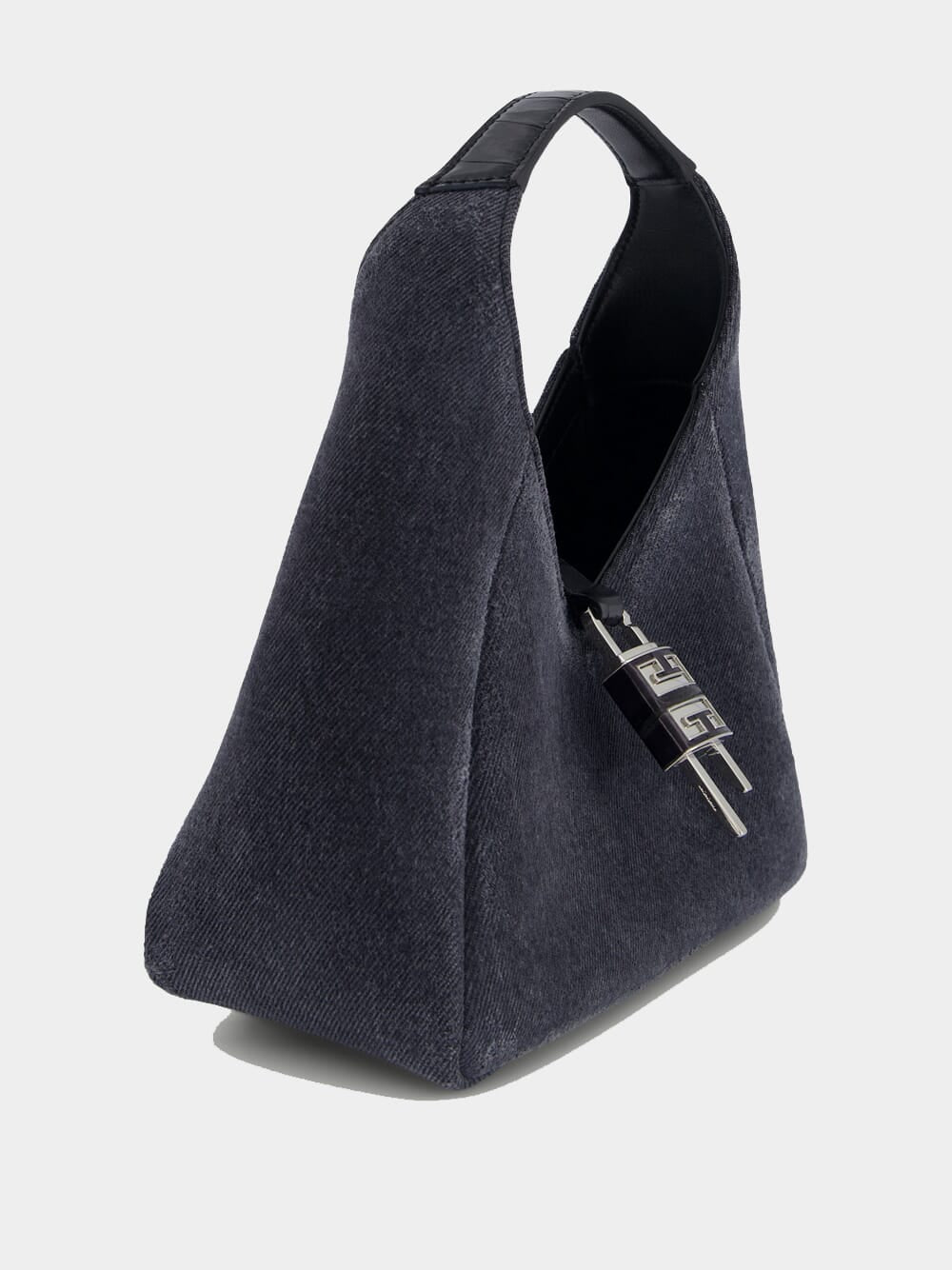 Mini G-Hobo Bag In Washed Denim