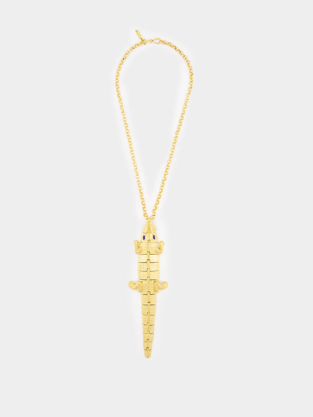 24K Gold Crocodile Necklace