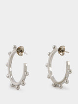 Small Hoop Silver Earrings