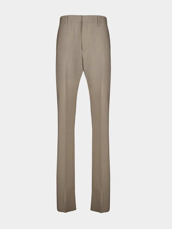 Stone Grey Regular Fit Trousers