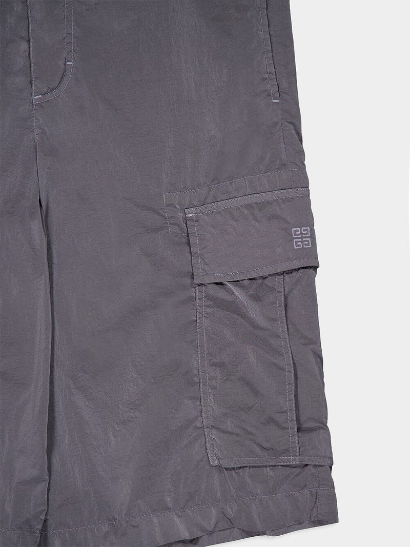 Grey Cargo Shorts